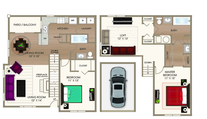 The Grand Townhouse Floor Plan